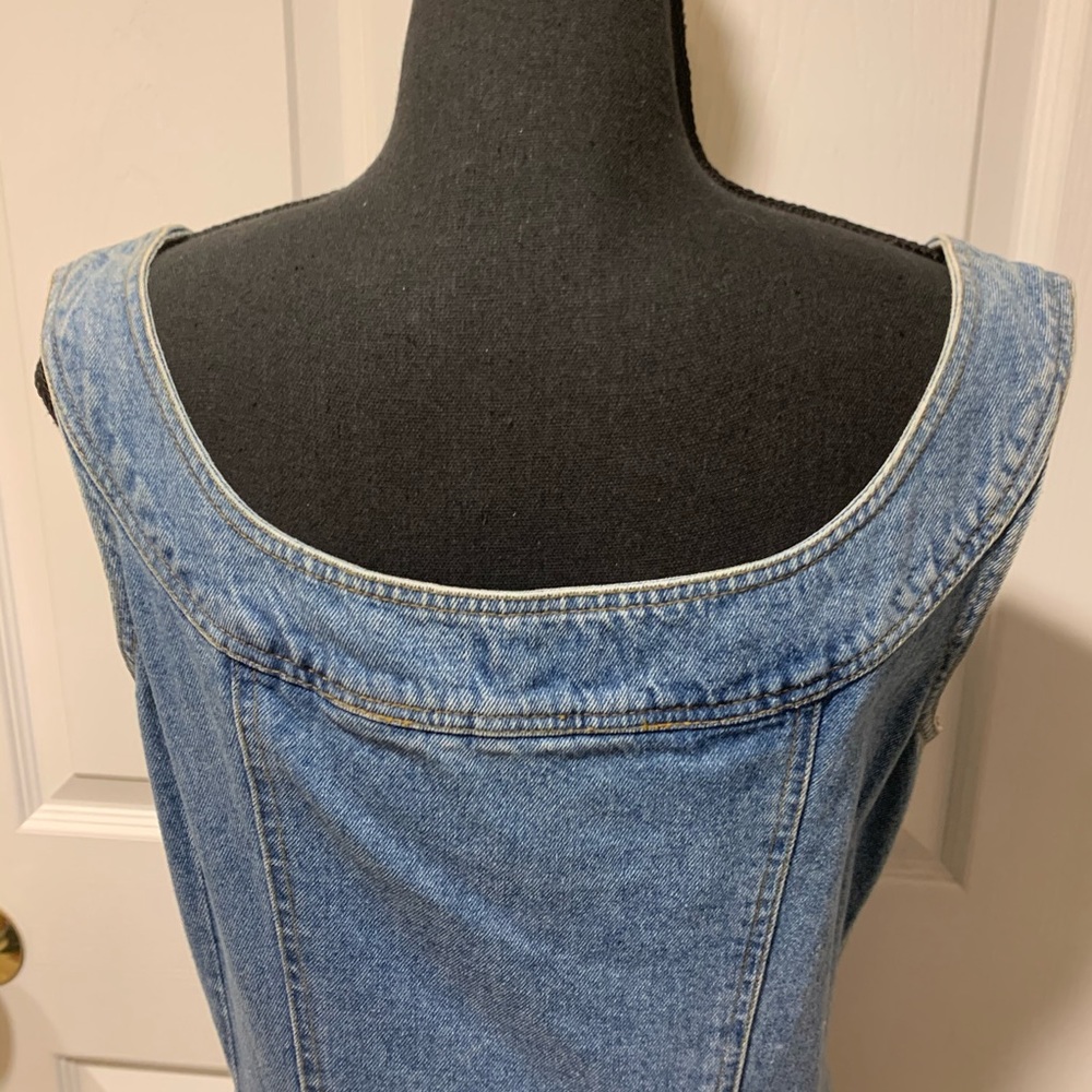 DKNY 100% cotton denim dress size 8 - Picture 8 of 14